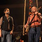 Tao Rodriguez-Seeger and Pete Seeger